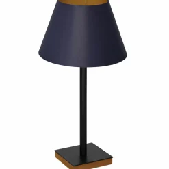 Sklep Kaja Granatowa, wysoka lampa stołowa z abażurem LX 3763 z serii TABLE LAMPS* Lampki Stołowe Z Abażurem|Tradycyjne Lampki Stołowe