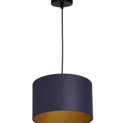 Sklep Kaja Granatowo-złota lampa wisząca, z abażurem LX 3567 z serii ARDEN | Kaja Cheap