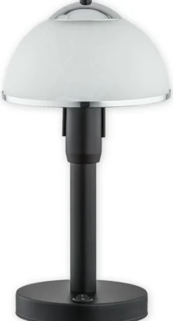Sklep Kaja Gustowna lampa stołowa z kloszem O2928 L1 CZA + CH | Kaja Oświetlenie* Tradycyjne Lampki Stołowe