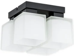 Sklep Kaja Gustowna lampa sufitowa z kloszami O2975 P4 CZA + BIA | Kaja* Plafony Nowoczesne|Randole Tradycyjne