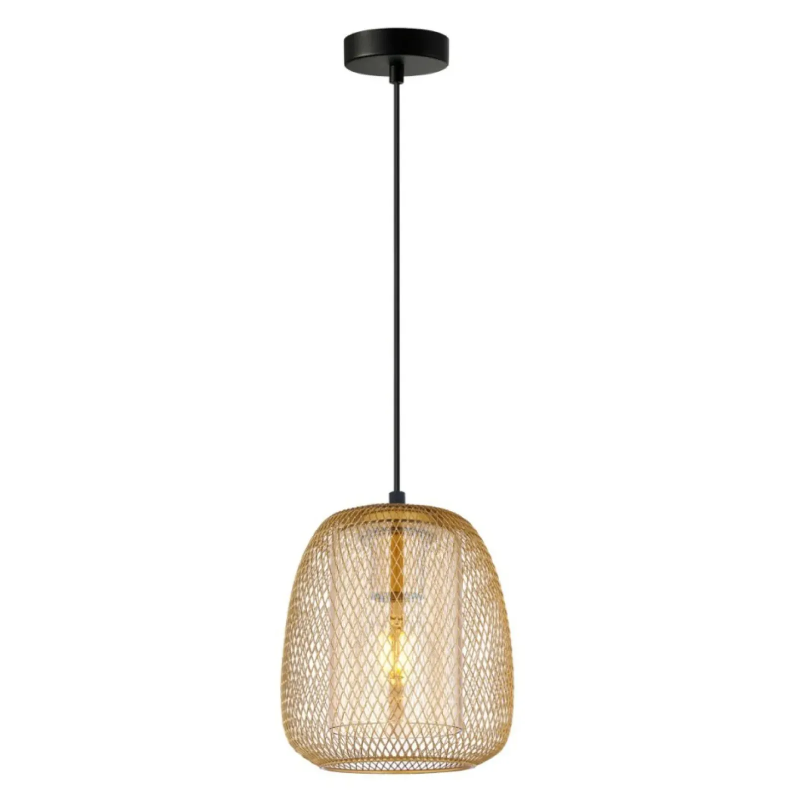 Sklep Kaja Gustowna lampa wisząca, bursztynowa PND-28612-GD-AMB z serii AMIRIA Fashion