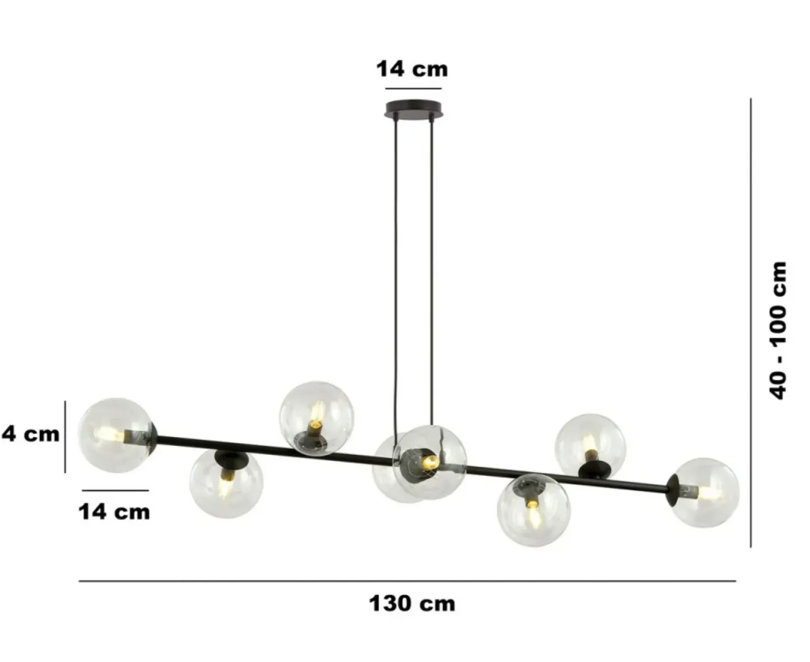 Sklep Kaja Gustowna lampa wisząca z klasycznymi kloszami 874/8 | Kaja Oświetlenie New