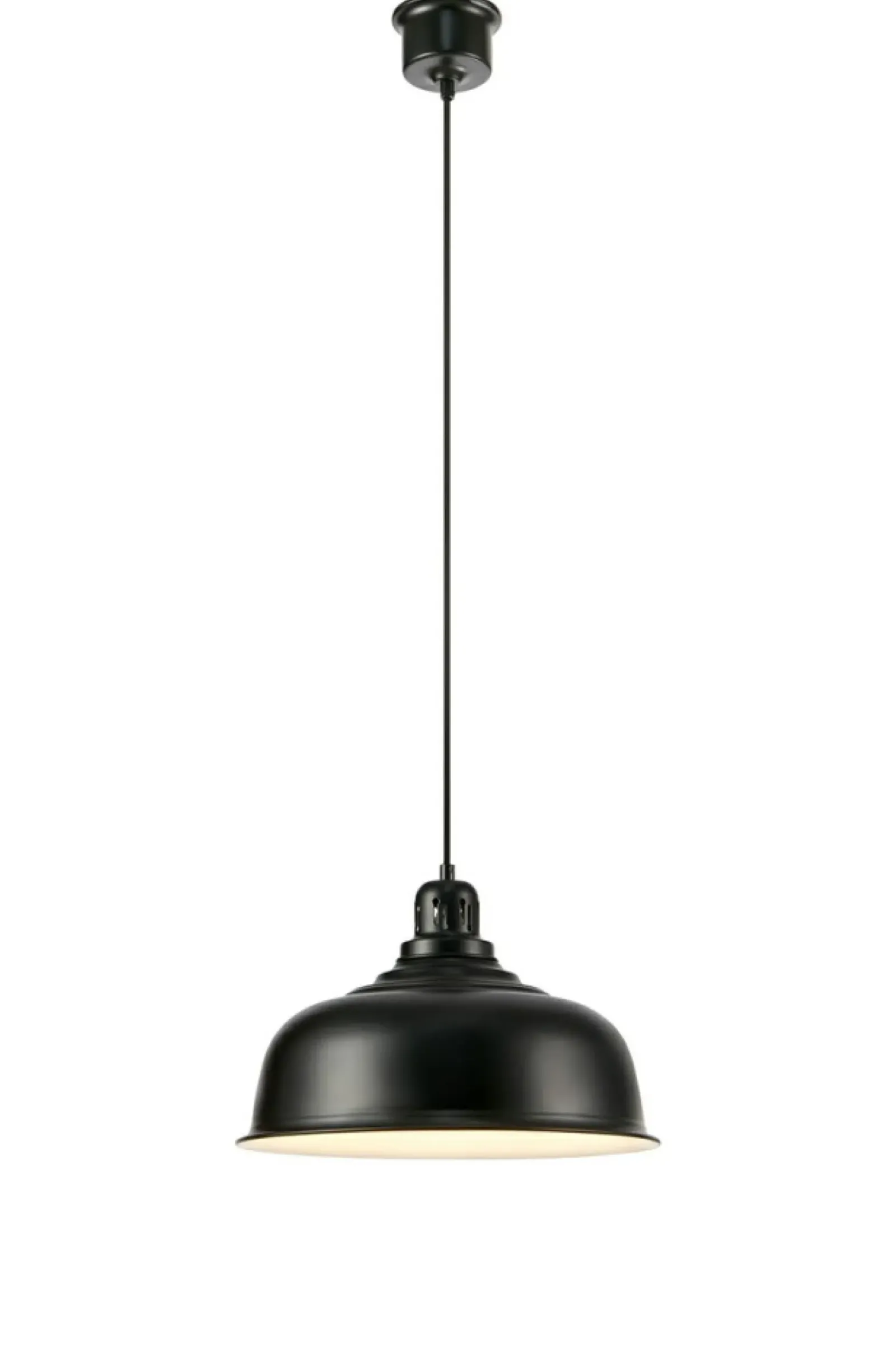 Sklep Kaja Industrialna, czarna lampa wisząca ⌀37,5cm 108426 z serii PORT | Kaja Cheap