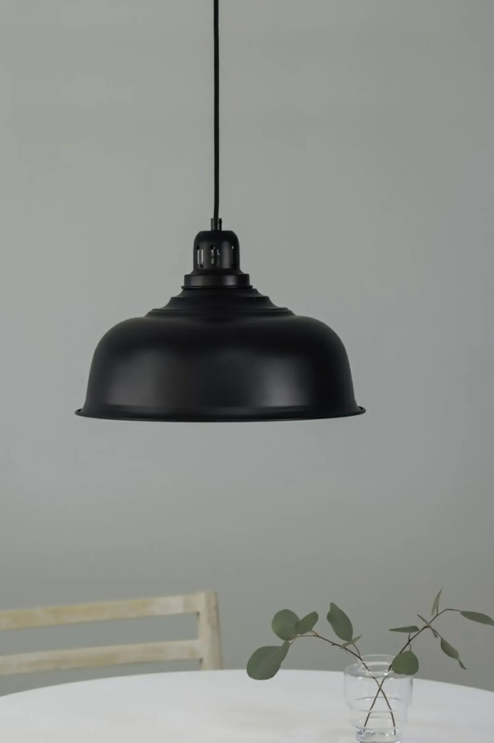 Sklep Kaja Industrialna, czarna lampa wisząca ⌀37,5cm 108426 z serii PORT | Kaja Cheap