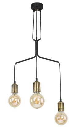 Sklep Kaja Industrialna, czarna lampa wisząca JUP 1705 BORNEO | Kaja Oświetlenie Outlet