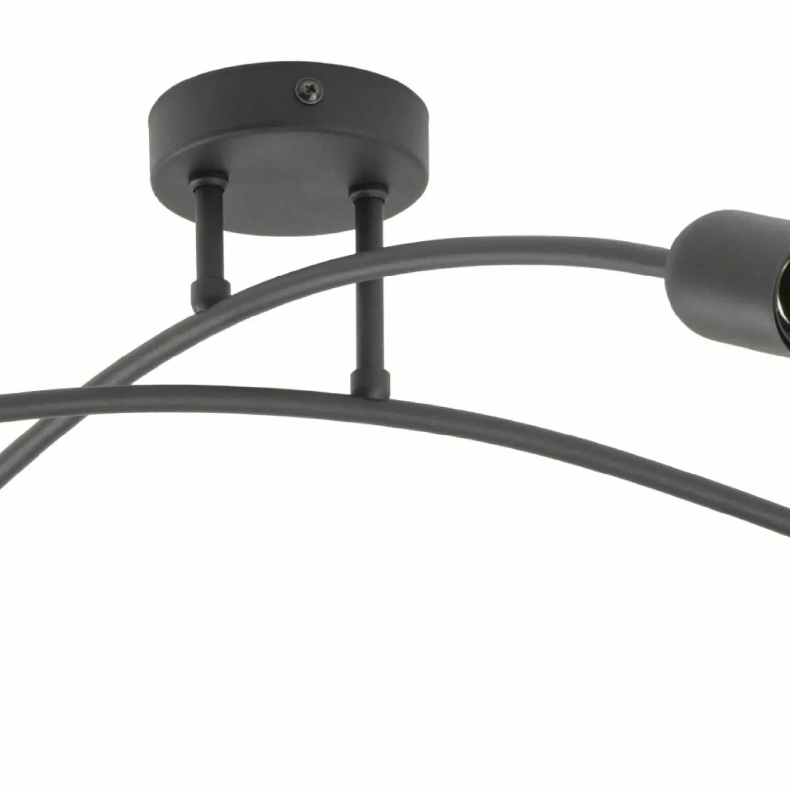 Sklep Kaja Industrialna, czarna lampa sufitowa do sypialni TK 4687 z serii HELIX czarny Outlet