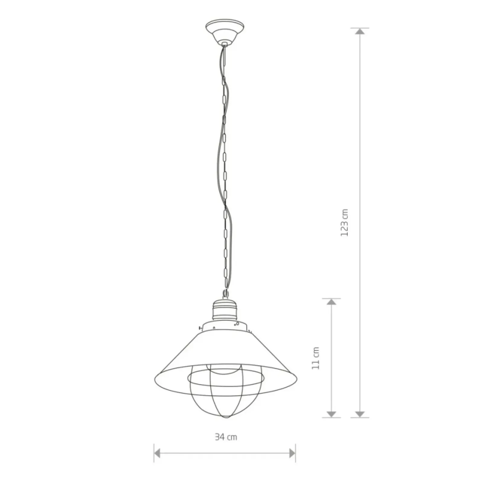Sklep Kaja Industrialna, czarno-złota lampa wisząca 6443 GARRET Nowodvorski Fashion