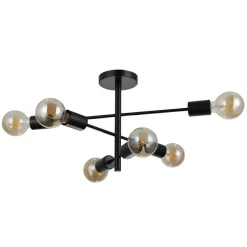Sklep Kaja Industrialna lampa sufitowa bez kloszy PND-4025-6-BL z serii PIANSI Online