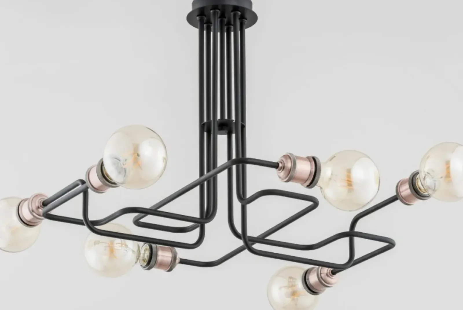 Sklep Kaja Industrialna lampa wisząca ze zdobionymi oprawkami AL 25156 | Kaja Shop