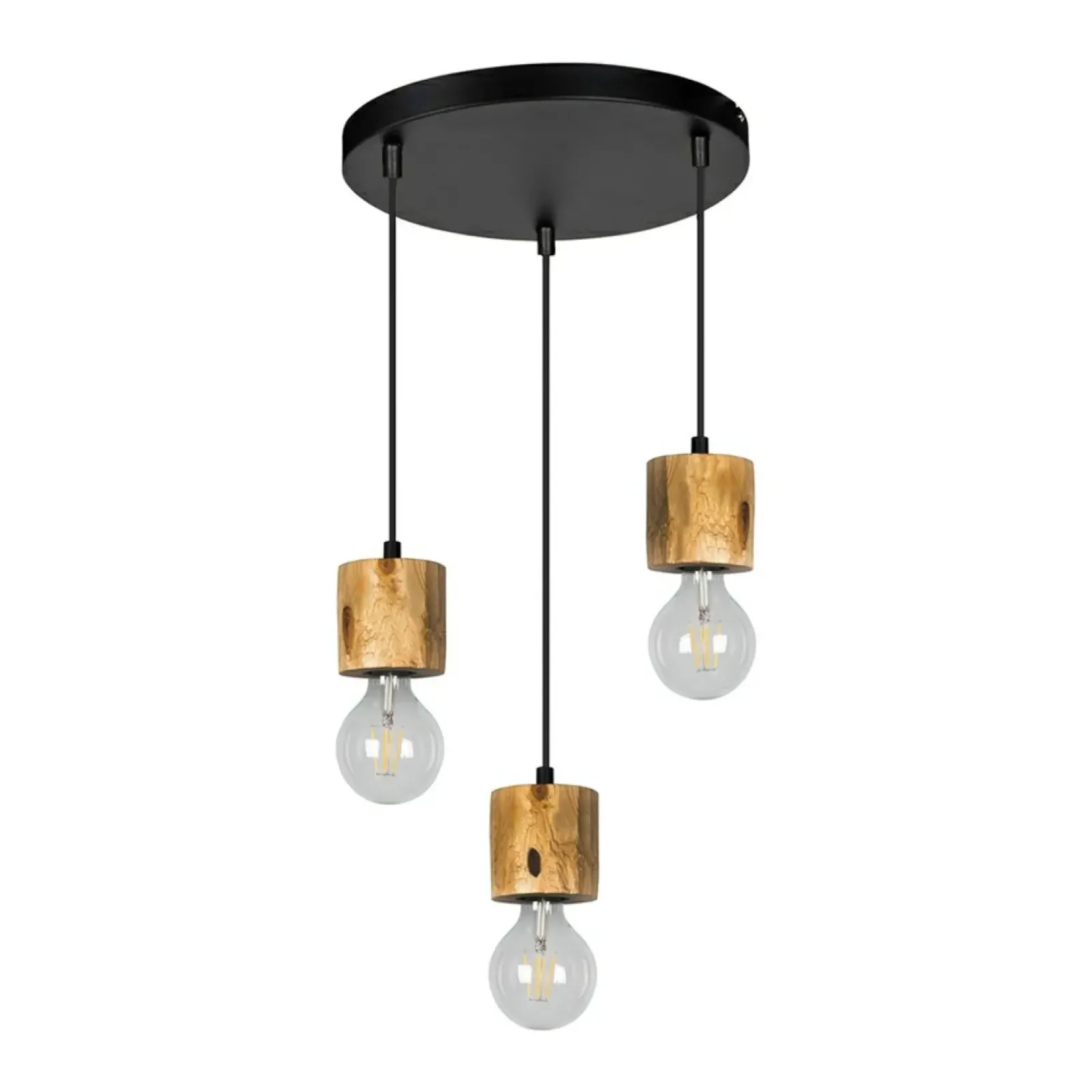 Sklep Kaja Industrialna lampa wisząca z drewnem, do kuchni 71689304R PINO | Kaja Best Sale