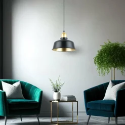 Sklep Kaja Industrialna lampa wisząca, idealna do jadalni A8063-BK z serii MENSA Outlet
