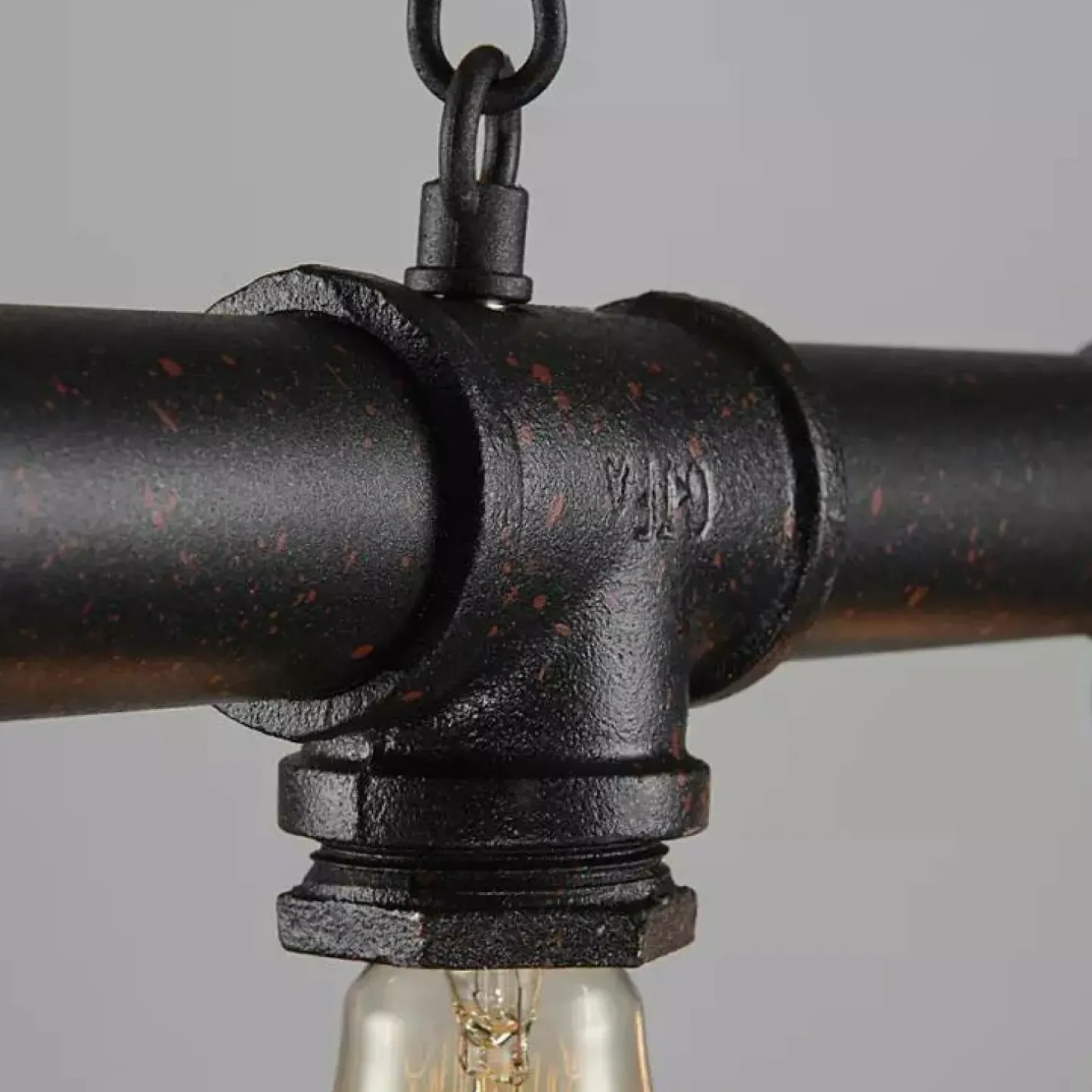 Sklep Kaja Industrialna lampa wisząca nad stół ABR-LLRR-5XE27 TUBO RETRO | Kaja ciemnamiedź Best Sale