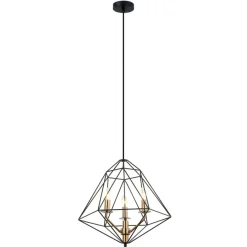 Sklep Kaja Industrialna lampa wisząca PEN-6369-3-BKBR MARESMO | Kaja Oświetlenie Outlet