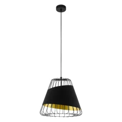 Sklep Kaja Industrialna lampa z drucianym kloszem 49446 AUSTELL | Kaja Outlet