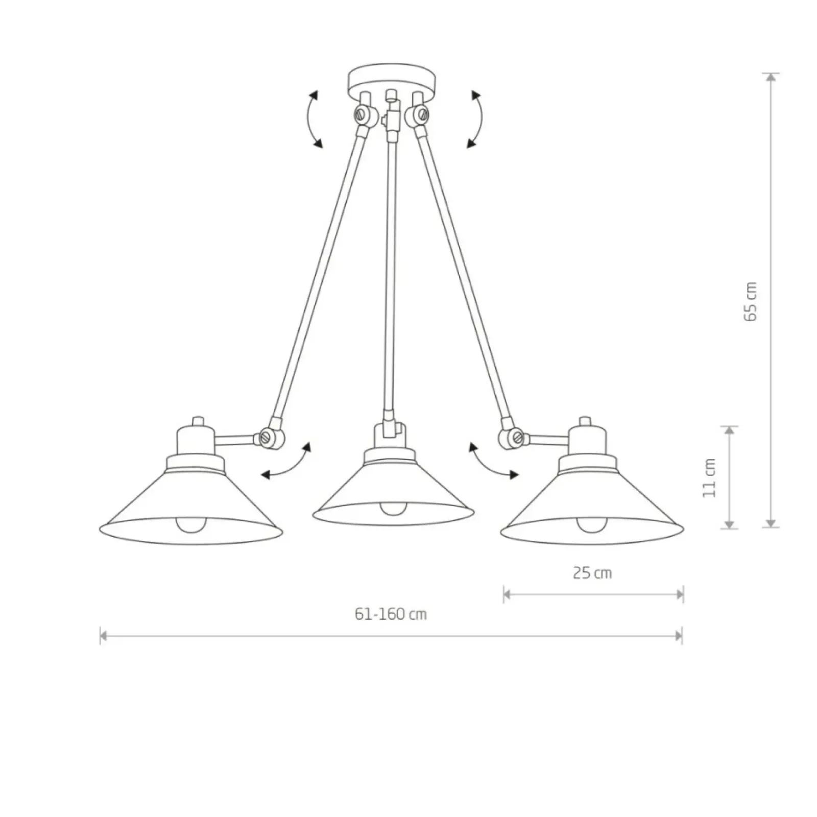 Sklep Kaja Industrialna, regulowana, czarna lampa sufitowa 9142 | Kaja czarny Shop