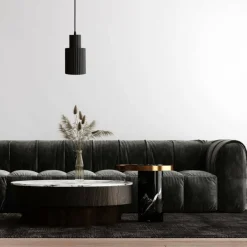 Sklep Kaja Industrialna, wąska, czarna lampa wisząca LP-787/1P L BK z serii TOKIO Best Sale