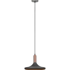Sklep Kaja Industrialny zwis z kloszem MDM-3027/1 GR+RC LUSTY | Kaja Oświetlenie Flash Sale