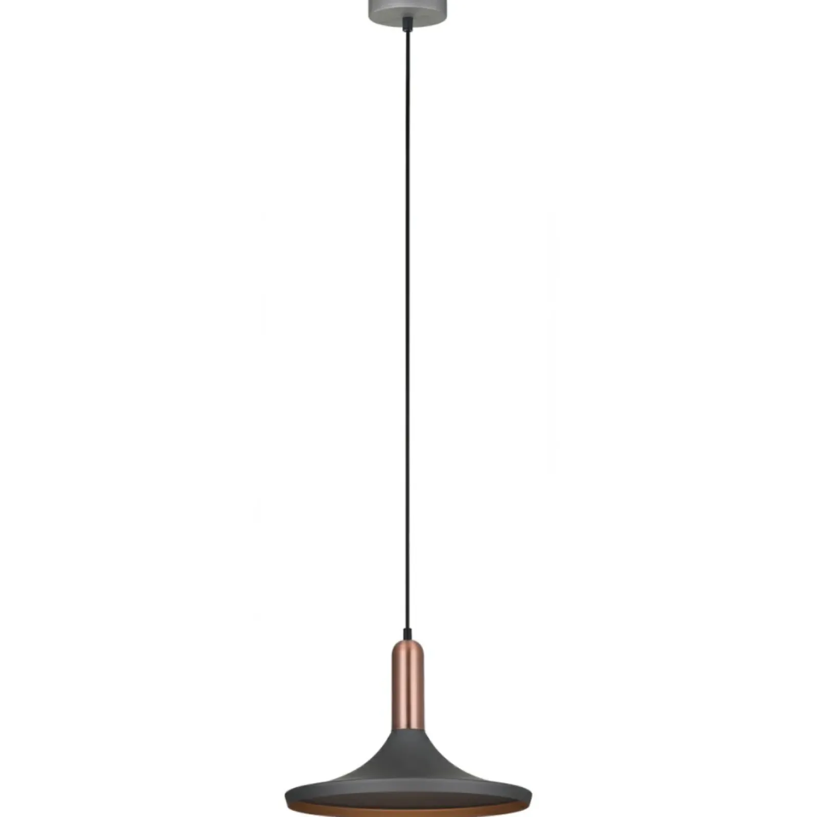 Sklep Kaja Industrialny zwis z kloszem MDM-3027/1 GR+RC LUSTY | Kaja Oświetlenie Flash Sale