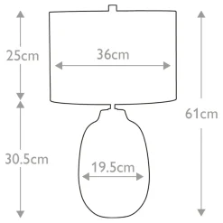 Sklep Kaja Jasnozielona lampa stołowa, nocna CHELSFIELD-TL z serii CHELSFIELD* Lampki Stołowe Z Abażurem|Tradycyjne Lampki Stołowe