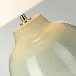 Sklep Kaja Jasnozielona lampa stołowa, nocna CHELSFIELD-TL z serii CHELSFIELD* Lampki Stołowe Z Abażurem|Tradycyjne Lampki Stołowe