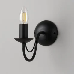 Sklep Kaja Jednoramienna, świecznikowa lampa ścienna K-3993 BARTEZ | Kaja* Kinkiety Tradycyjne|Kinkiety W Stylu Vintage