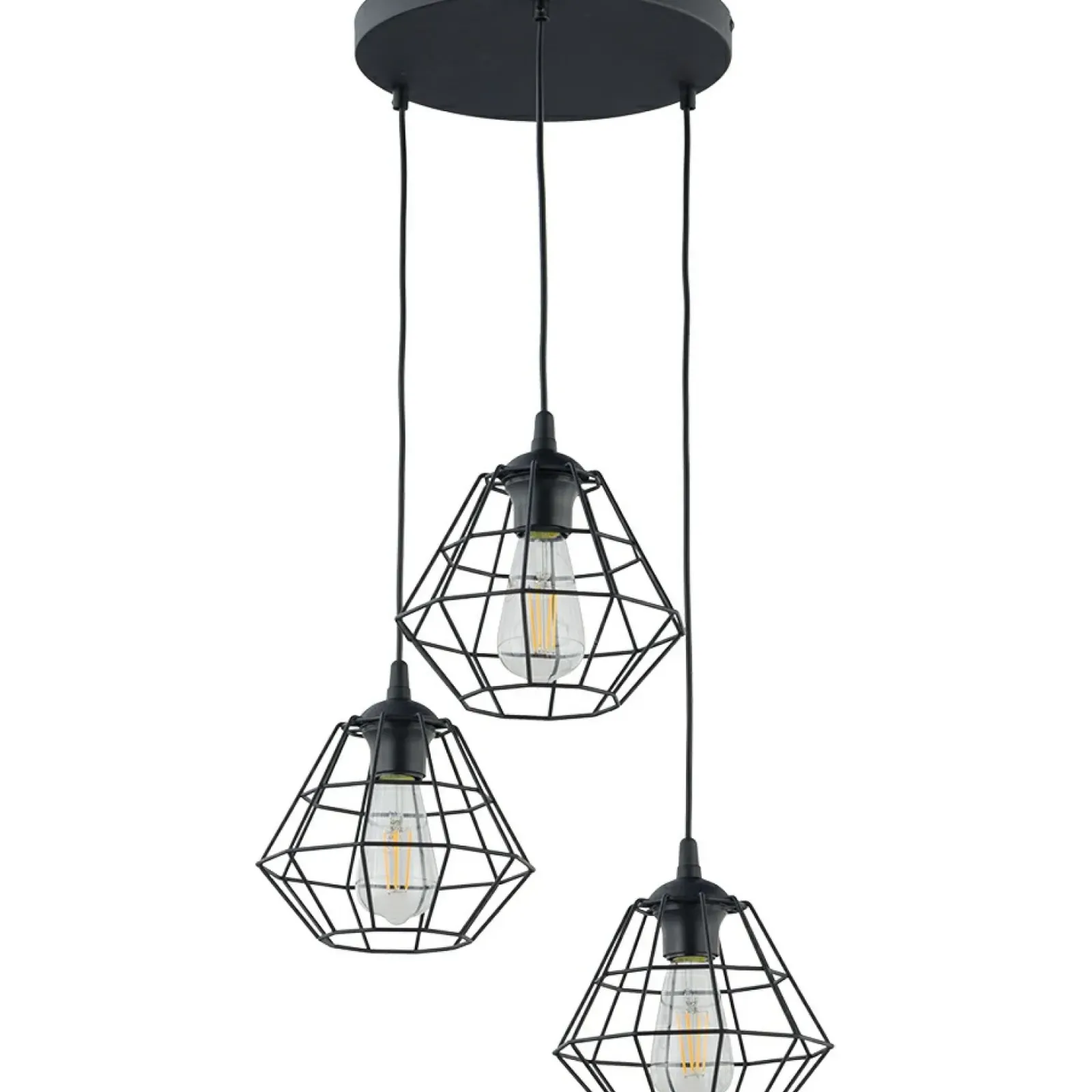 Sklep Kaja Kaskada ch, drucianych zwisów, do salonu TK 6204 - DIAMOND NEW czarny Cheap