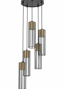 Sklep Kaja Kaskada lamp wiszących z drucianymi kloszami SIG 33461 FOBIA CZ/ZŁ Shop