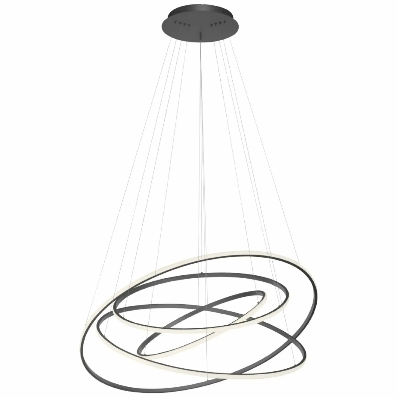 Sklep Kaja Kaskada ledowy obręczy, lampa na antresolę 2124-13 TESSARA | Kaja antracyt Fashion