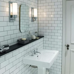 Sklep Kaja Kinkiet łazienkowy, polerowany chrom BATH-WS1 z serii WORCESTER* Kinkiety Tradycyjne