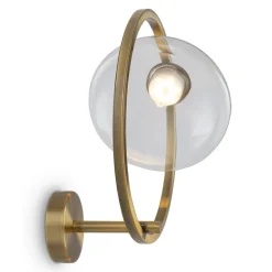 Sklep Kaja Kinkiet ścienny ledowy, złoty okrąg MOD327WL-L5BS3K1 LUNARE* Lampy Led
