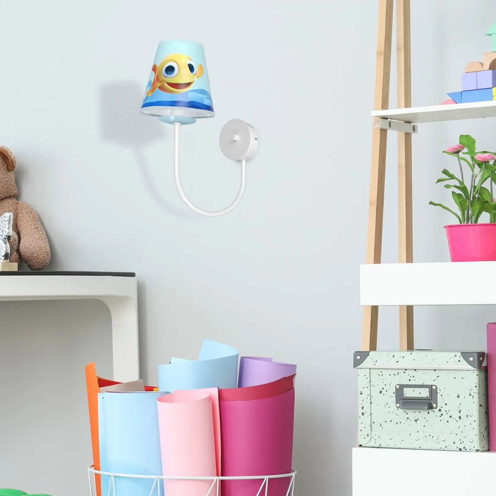 Sklep Kaja Kinkiet ścienny ze zwężanym abażurem MLP6806 z serii RYBKA | Kaja Oświetlenie* Kinkiety Tradycyjne
