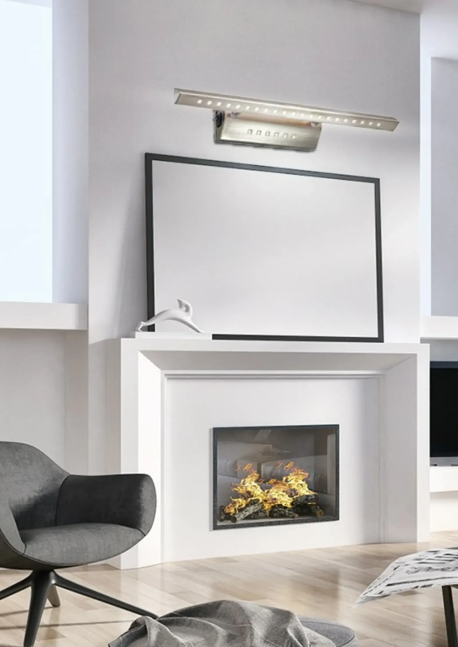 Sklep Kaja Kinkiet LED nad lustro, z włącznikiem 20-27023 FORTE | Kaja* Lampy Led|Kinkiety Tradycyjne