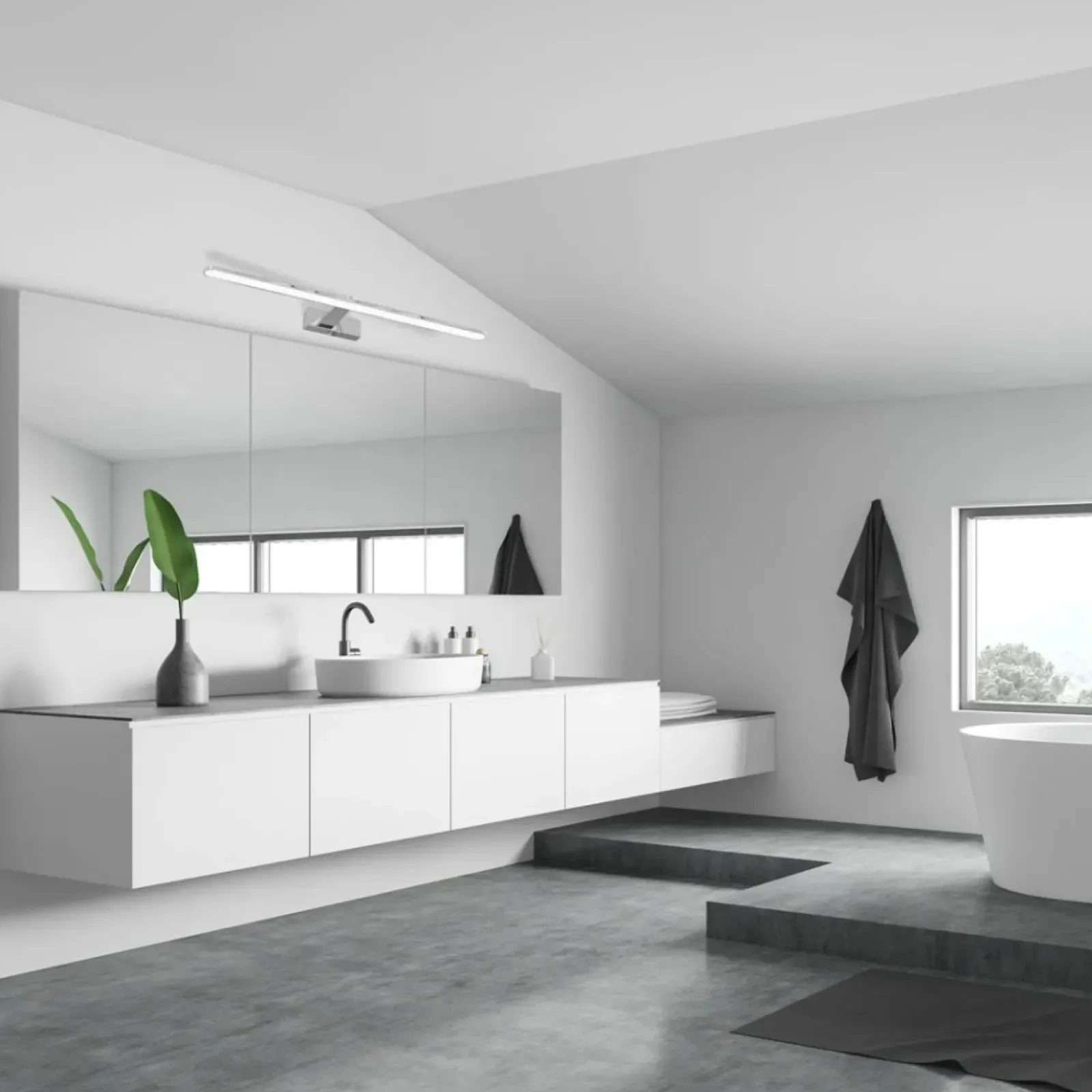 Sklep Kaja Kinkiet obrazowy w kolorze chromu, do łazienki ML5722 z serii SPLASH | Kaja Oświ* Lampy Led