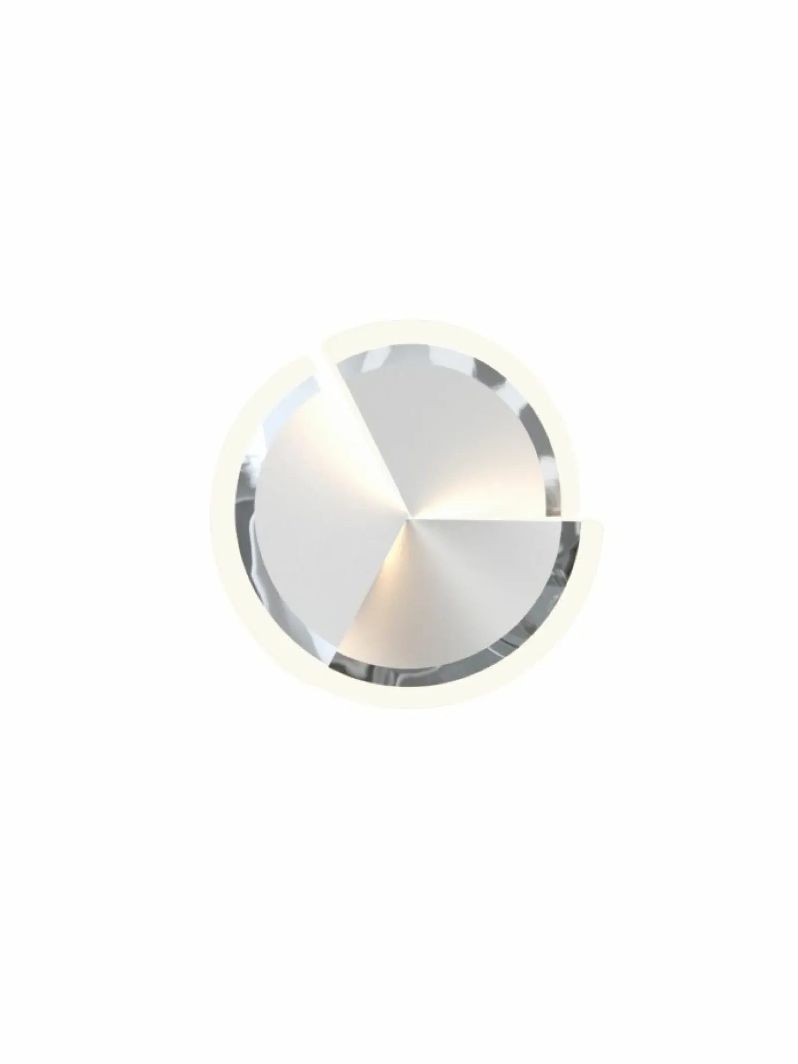 Sklep Kaja Kinkiet srebrna tarcza LED do sypialni WF 9036-108S TRAPANI | Kaja* Lampy Led