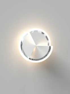 Sklep Kaja Kinkiet srebrna tarcza LED do sypialni WF 9036-108S TRAPANI | Kaja* Lampy Led