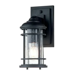 Sklep Kaja Kinkiet, teksturowana czerń FE-LIGHTHOUSE2-S-BLK z serii LIGHTHOUSE* Kinkiety Ogrodowe