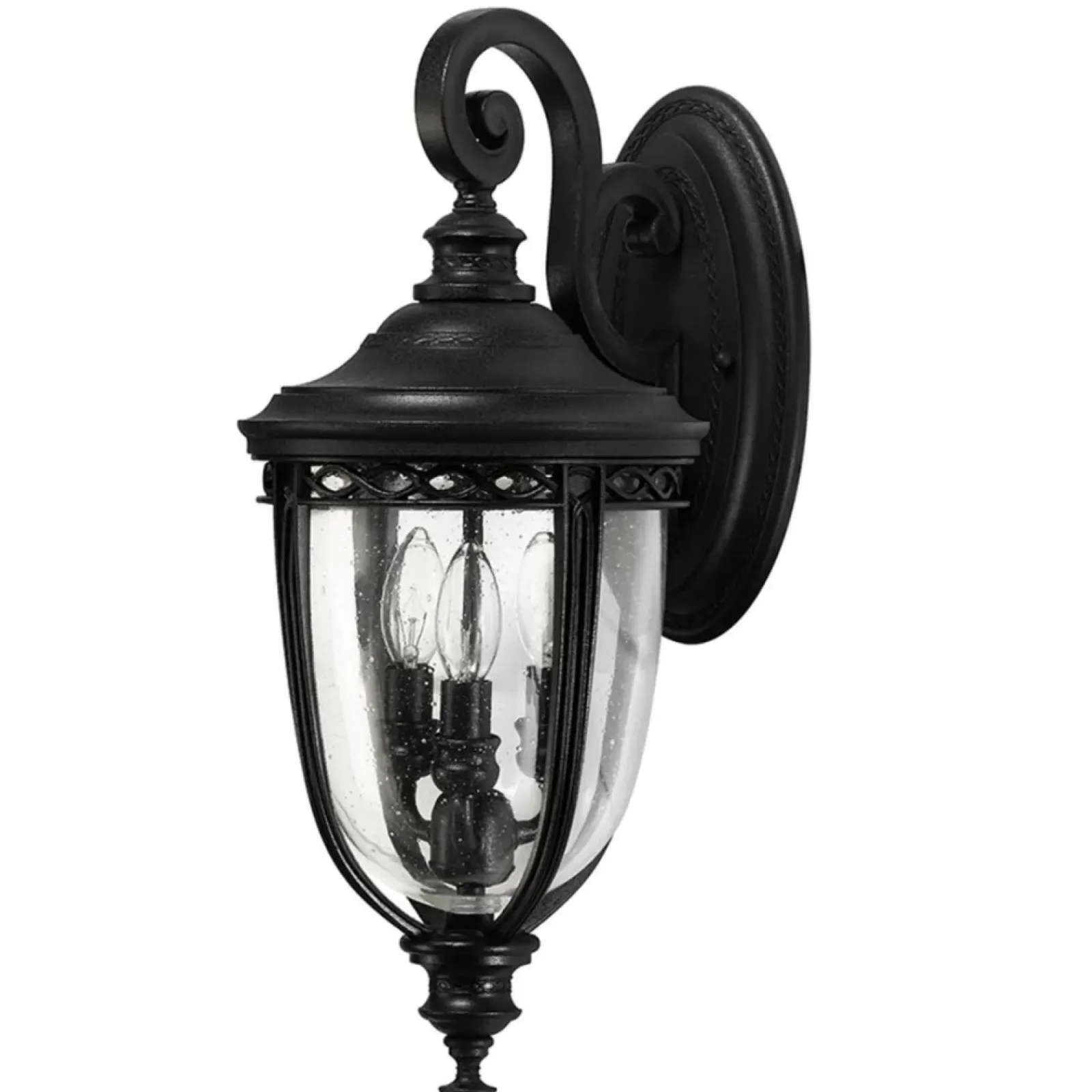 Sklep Kaja Kinkiet w nurcie klasycznym FE-EB2-M-BLK z serii ENGLISH BRIDLE* Kinkiety Ogrodowe