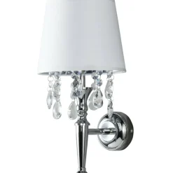 Sklep Kaja Kinkiet w stylu glamour, do sypialni LP-0412/1W WH VIGO | Kaja* Kinkiety Tradycyjne