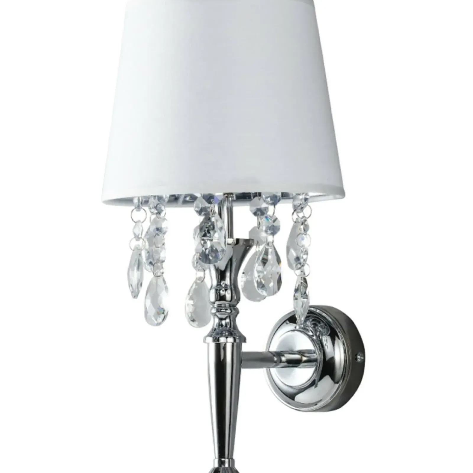 Sklep Kaja Kinkiet w stylu glamour, do sypialni LP-0412/1W WH VIGO | Kaja* Kinkiety Tradycyjne