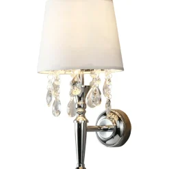 Sklep Kaja Kinkiet w stylu glamour, do sypialni LP-0412/1W WH VIGO | Kaja* Kinkiety Tradycyjne