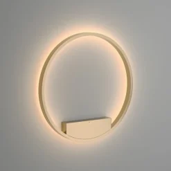 Sklep Kaja Kinkiet w złotym kolorze, średnica 60cm MOD058WL-L35BS3K z serii RIM* Lampy Led