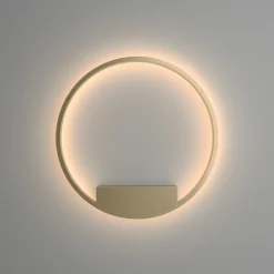 Sklep Kaja Kinkiet w złotym kolorze, średnica 60cm MOD058WL-L35BS3K z serii RIM* Lampy Led
