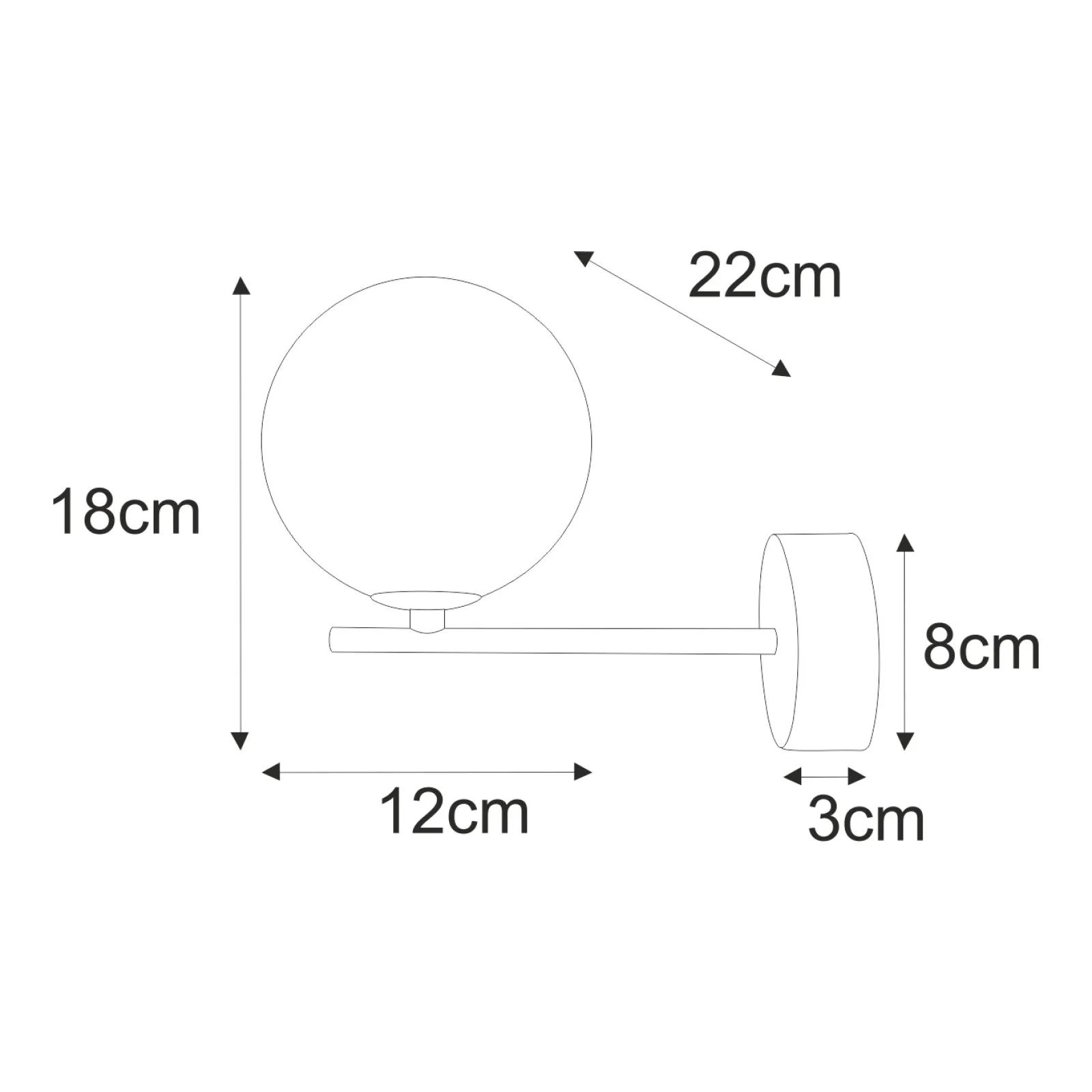 Sklep Kaja Kinkiet z bursztynowym kloszem o średnicy 12 cm K-5563 z serii GALAXY* Kinkiety Ze Szklanym Kloszem