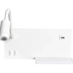 Sklep Kaja Kinkiet z półką i gniazdem USB, do sypialni ML6343 SHELF | Kaja* Lampy Led