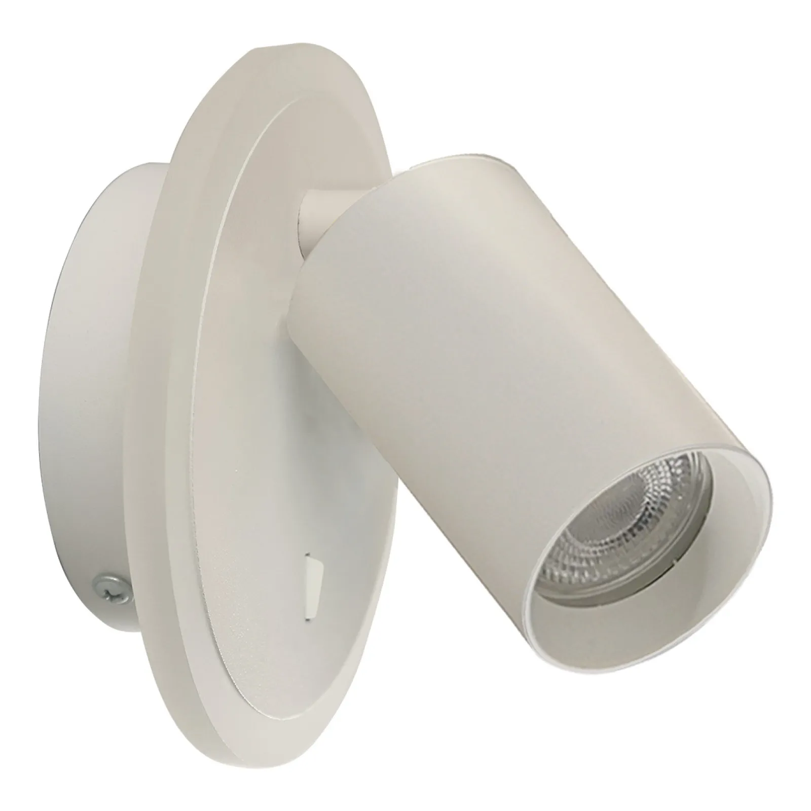 Sklep Kaja Kinkiet z tubą i ledem na tarczy LP-0612/1WS WH PARMA | Kaja* Lampy Led
