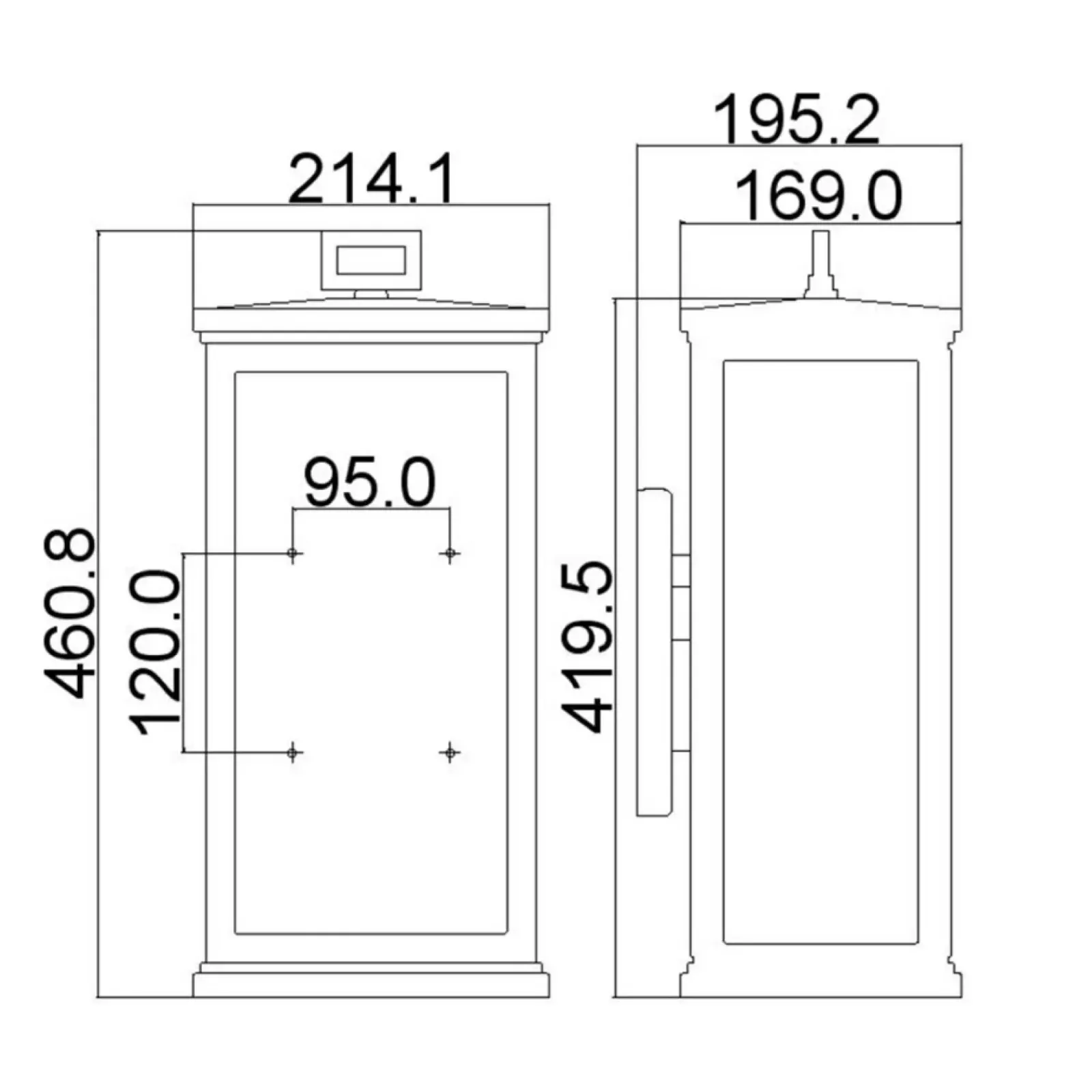 Sklep Kaja Kinkiet zewnętrzny w kolorze czerni FE-ROSCOE-L z serii ROSCOE* Kinkiety Ogrodowe
