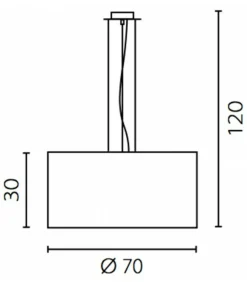 Sklep Kaja Klasyczna, abażurowa lampa wisząca ⌀70cm 67841 ONDE | Kaja Oświetlenie Outlet