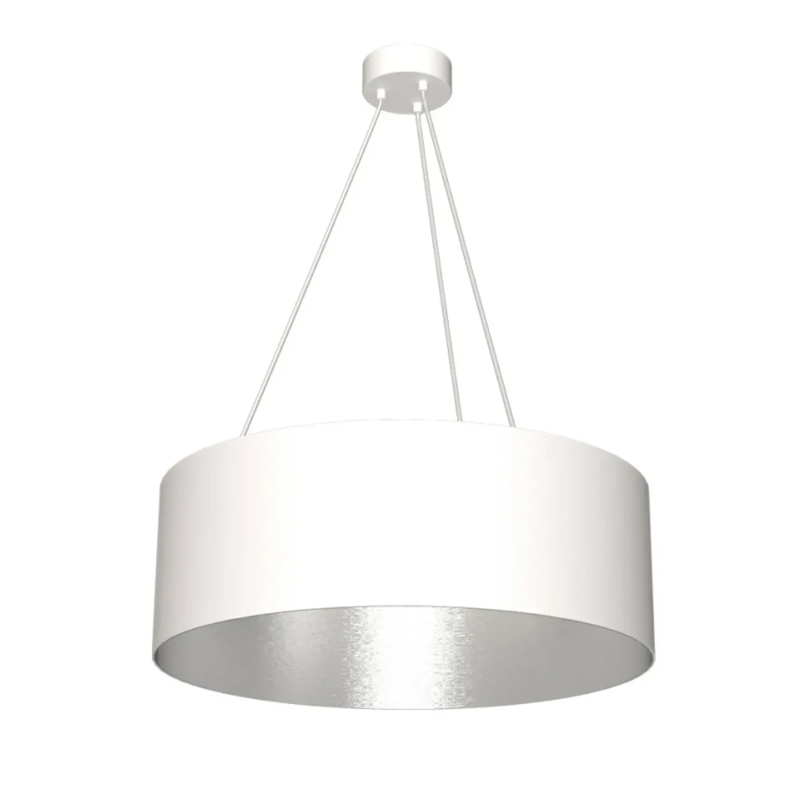 Sklep Kaja Klasyczna, biało-srebrna lampa wisząca MLP4482 ROBIN | Kaja biały Hot