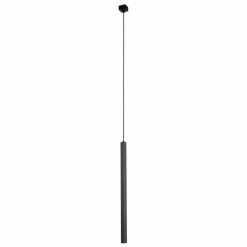 Sklep Kaja Klasyczna, czarna lampa wisząca, wąska tuba ANT 7986 z serii AOMO Best Sale
