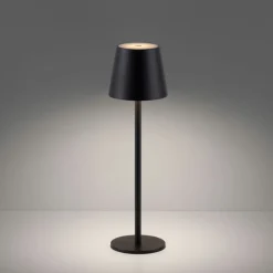 Sklep Kaja Klasyczna, czarna lampka stołowa LED 19250-18 EURIA | Kaja Oświetlenie* Lampki Biurkowe|Lampy Led